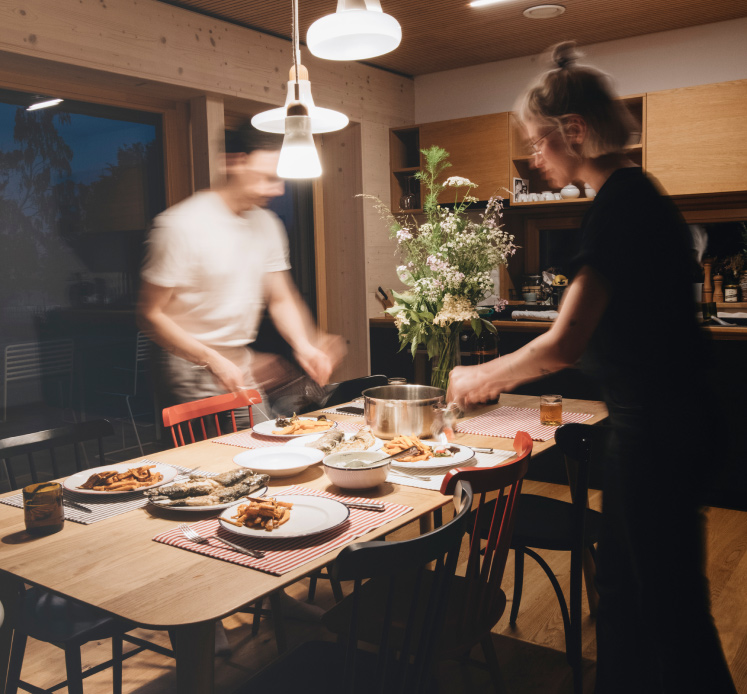 Večeře Ve Dřevostavbě